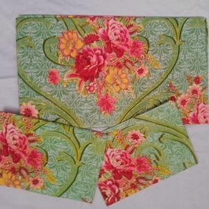 Bedsheet with stiched pillow cover